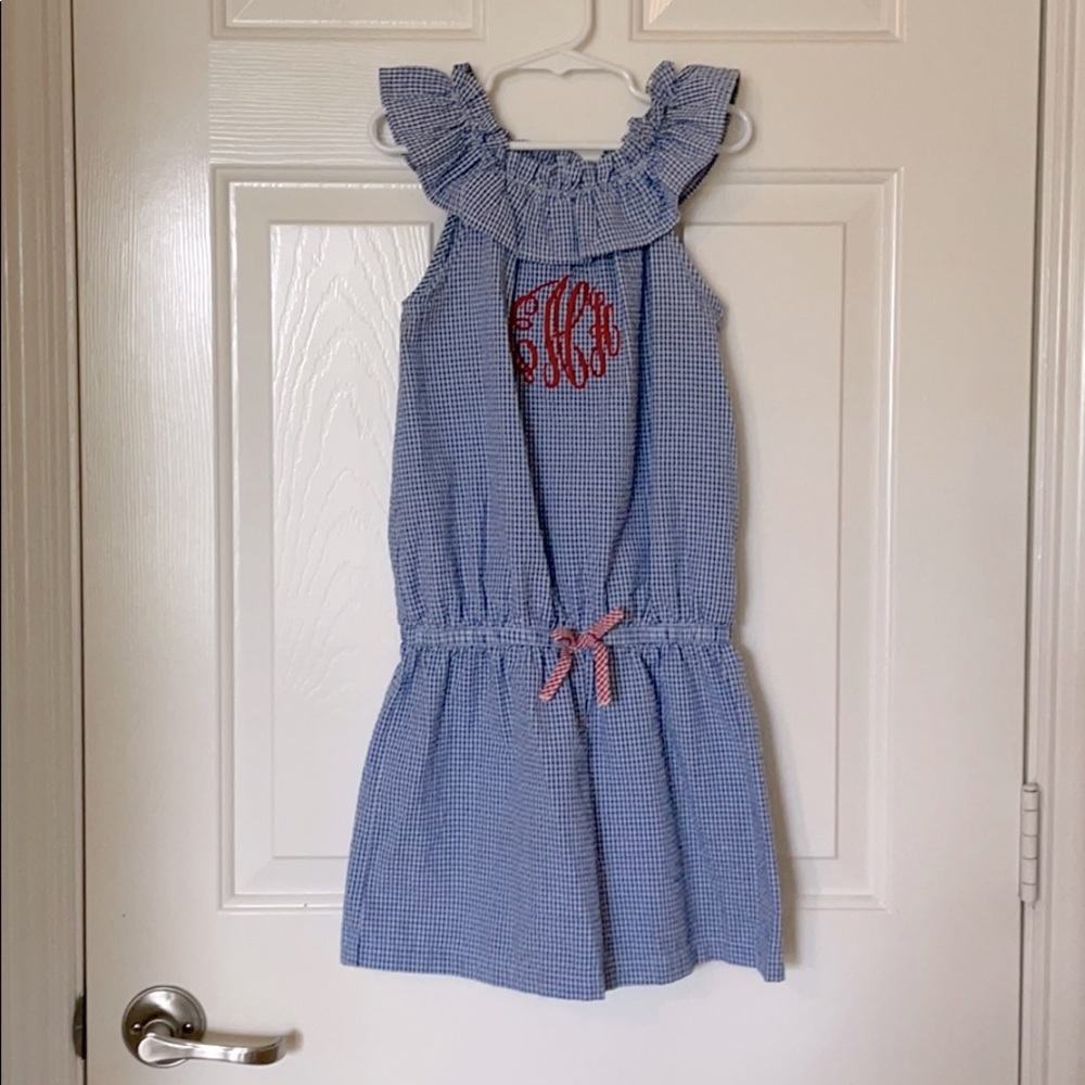 Kelly’s kids monogrammed romper